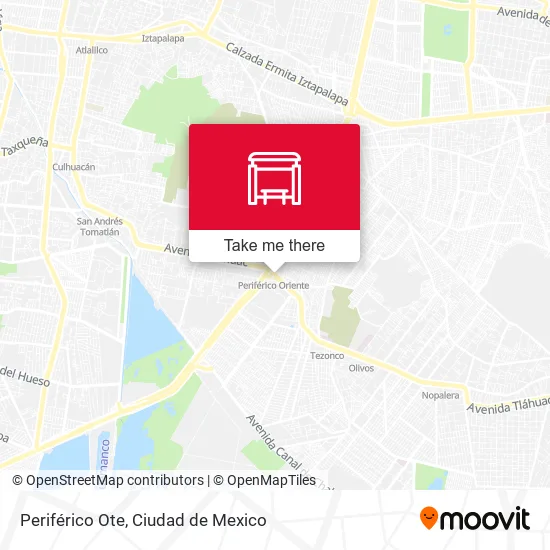 Periférico Ote map