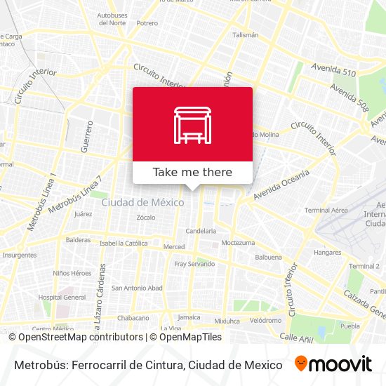 Metrobús: Ferrocarril de Cintura map