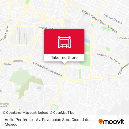 Anillo Periférico - Av. Revolución Soc. map