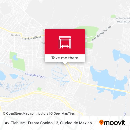 Mapa de Av. Tlahuac - Frente Sonido 13