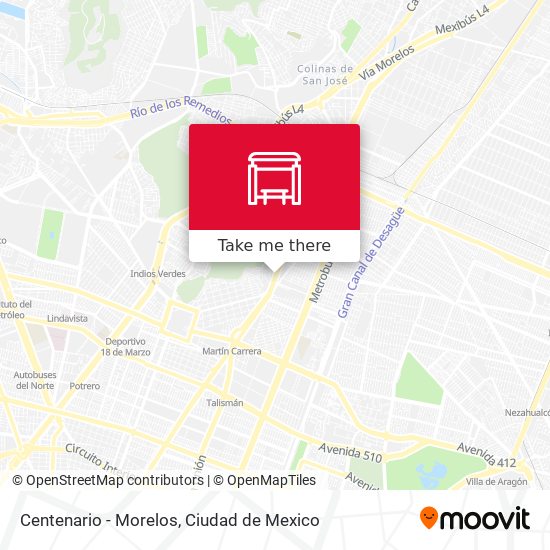 Centenario - Morelos map