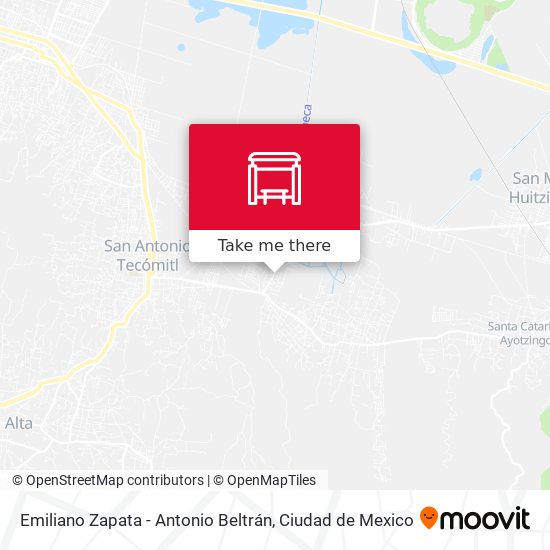 Emiliano Zapata - Antonio Beltrán map