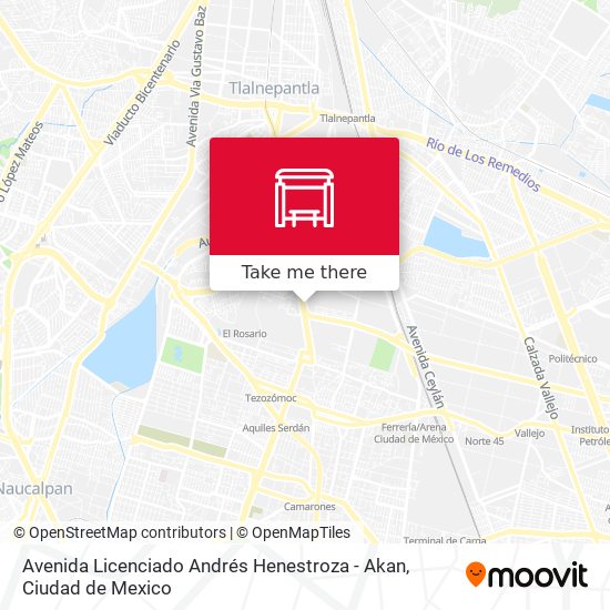 Avenida Licenciado Andrés Henestroza - Akan map