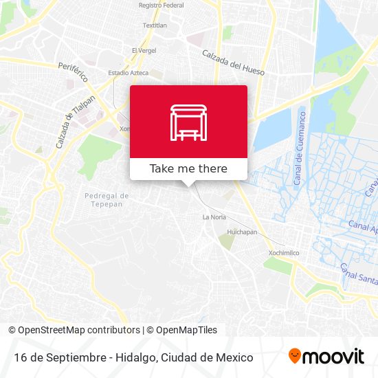 16 de Septiembre - Hidalgo map