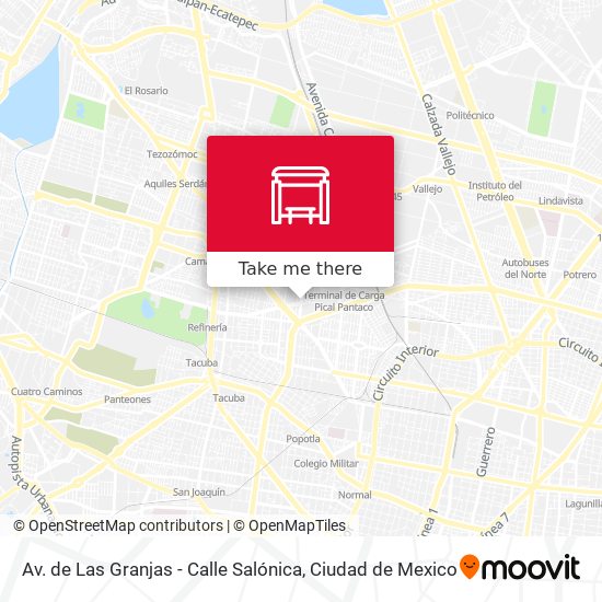 Av. de Las Granjas - Calle Salónica map