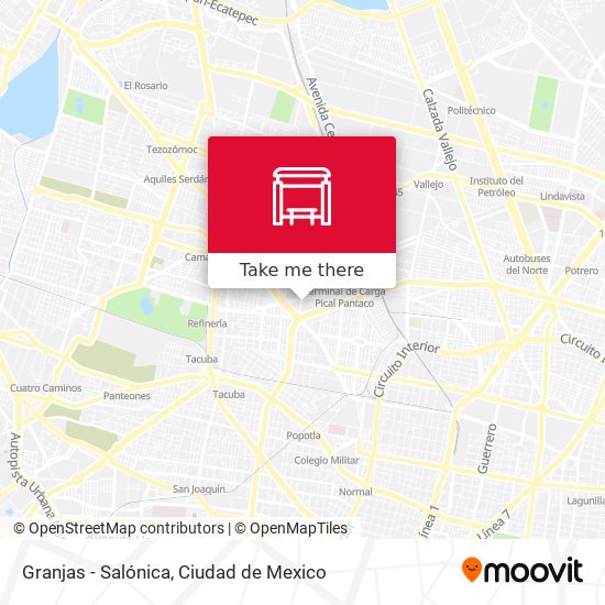 Granjas - Salónica map