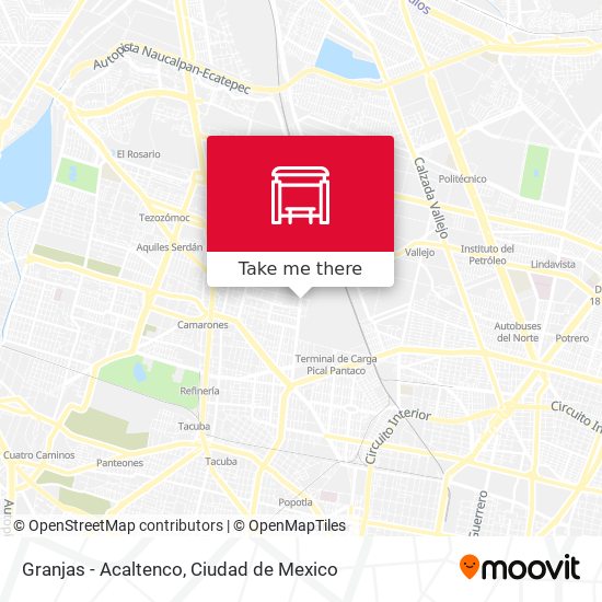 Granjas - Acaltenco map