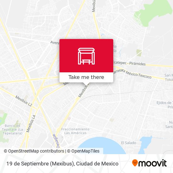 19 de Septiembre (Mexibus) map