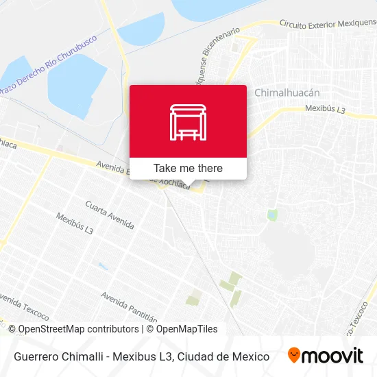 Guerrero Chimalli - Mexibus L3 map
