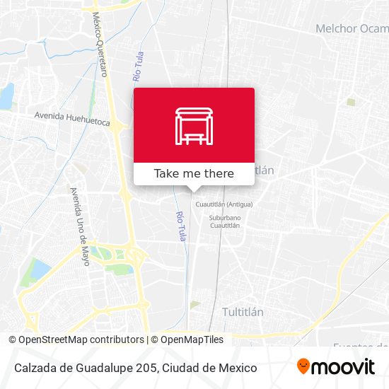 Mapa de Calzada de Guadalupe 205