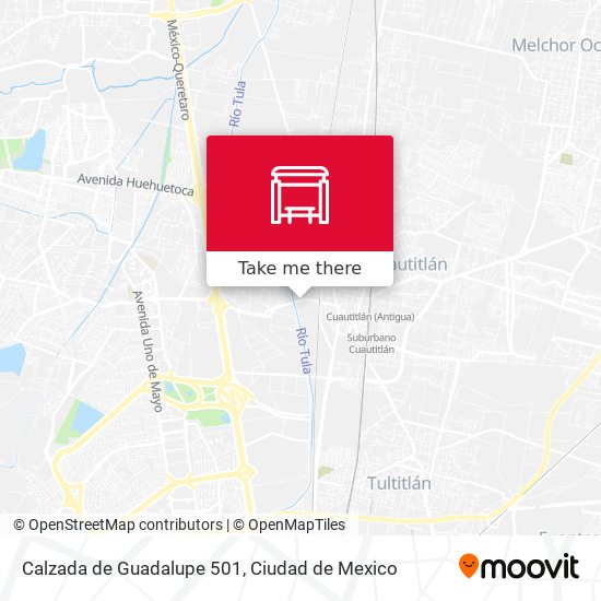 Calzada de Guadalupe 501 map