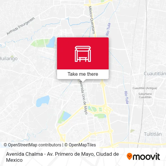 Avenida Chalma - Av. Primero de Mayo map