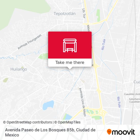 Avenida Paseo de Los Bosques 85b map