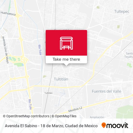 Avenida El Sabino - 18 de Marzo map