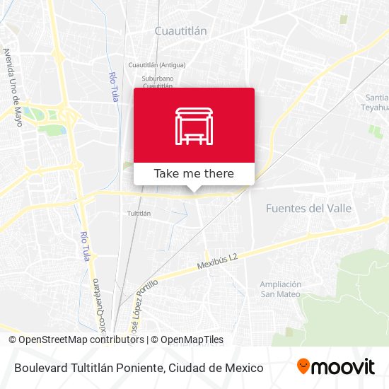 Boulevard Tultitlán Poniente map