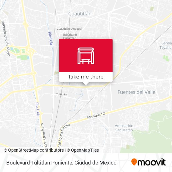 Boulevard Tultitlán Poniente map