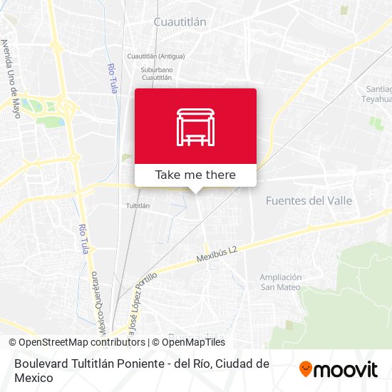 Mapa de Boulevard Tultitlán Poniente - del Río