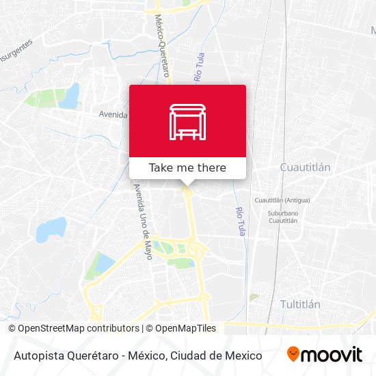 Autopista Querétaro - México map
