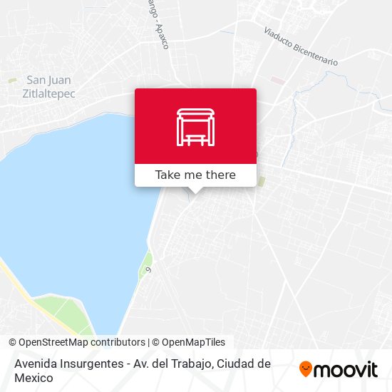 Avenida Insurgentes - Av. del Trabajo map