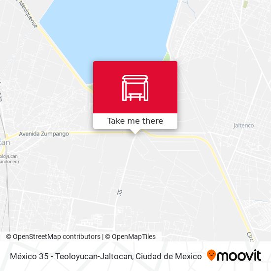 México 35 - Teoloyucan-Jaltocan map
