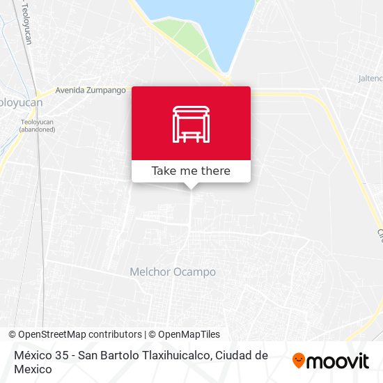 México 35 - San Bartolo Tlaxihuicalco map