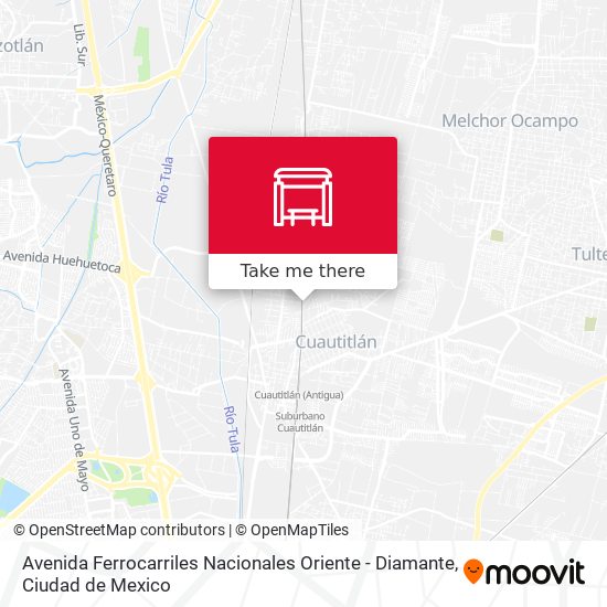 Avenida Ferrocarriles Nacionales Oriente - Diamante map