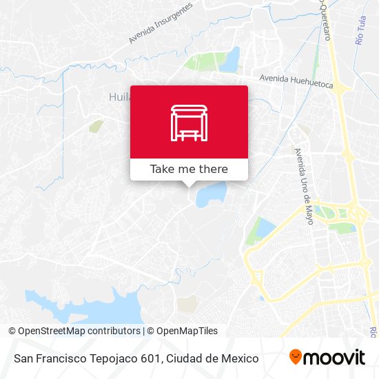 San Francisco Tepojaco 601 map