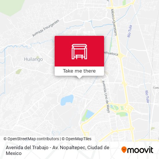 Avenida del Trabajo - Av. Nopaltepec map