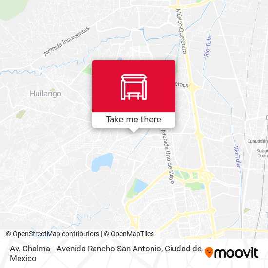 Av. Chalma - Avenida Rancho San Antonio map