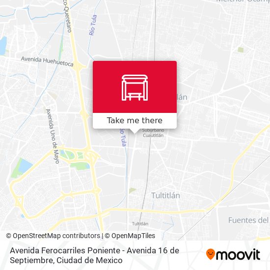 Avenida Ferocarriles Poniente - Avenida 16 de Septiembre map