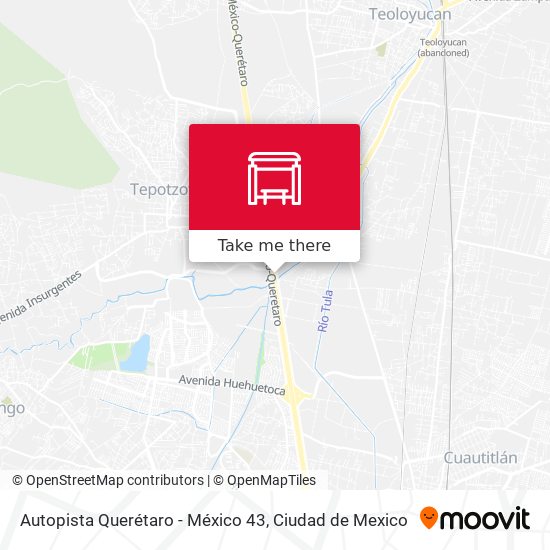 Mapa de Autopista Querétaro - México 43