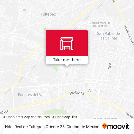 Mapa de Hda. Real de Tultepec Oriente 23