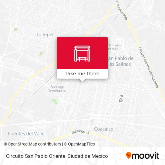 How to get to Circuito San Pablo Oriente in Cuautitlán by Bus or Train?