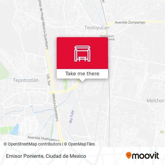 Emisor Poniente map