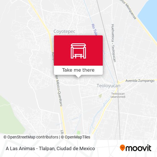 How to get to A Las Animas - Tlalpan in Huehuetoca by Bus?