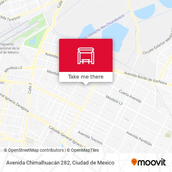 Avenida Chimalhuacán 282 map
