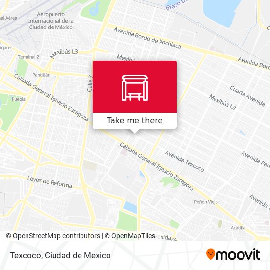 Mapa de Texcoco