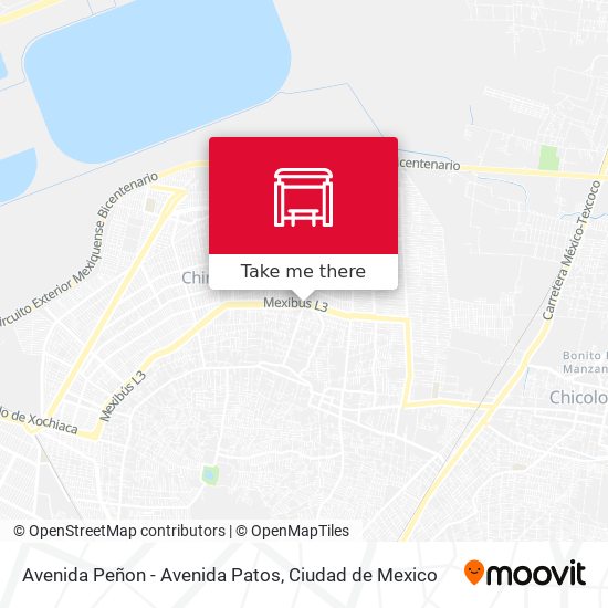 Avenida Peñon - Avenida Patos map