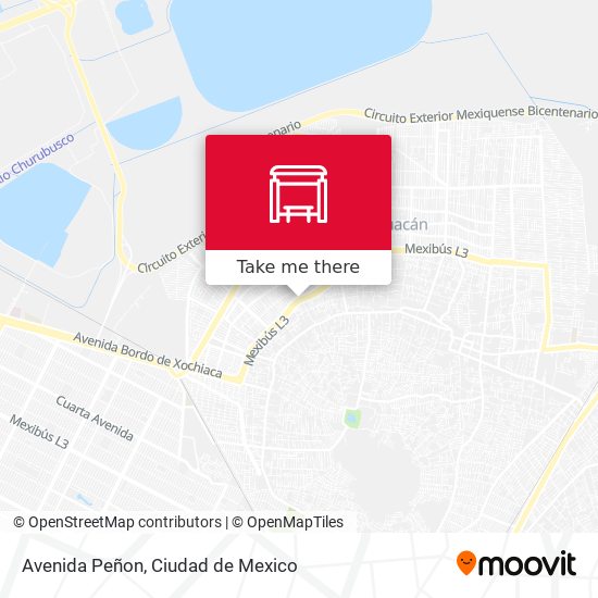 Avenida Peñon map