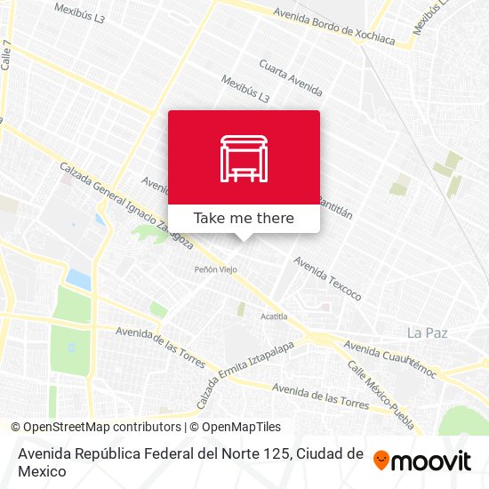 Mapa de Avenida República Federal del Norte 125