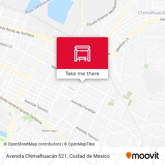Mapa de Avenida Chimalhuacán 521