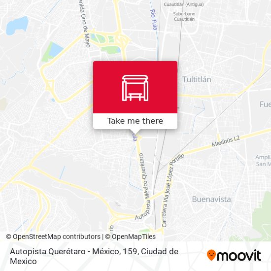 Mapa de Autopista Querétaro - México, 159