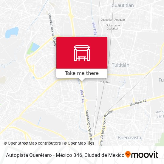 Autopista Querétaro - México 346 map