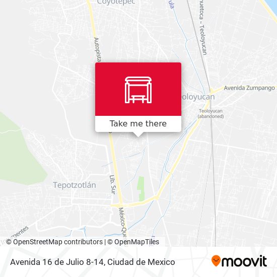Mapa de Avenida 16 de Julio 8-14