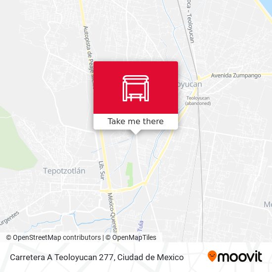Mapa de Carretera A Teoloyucan 277