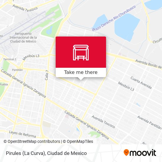 Pirules (La Curva) map