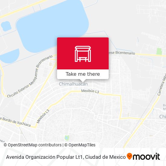 Mapa de Avenida Organización Popular Lt1