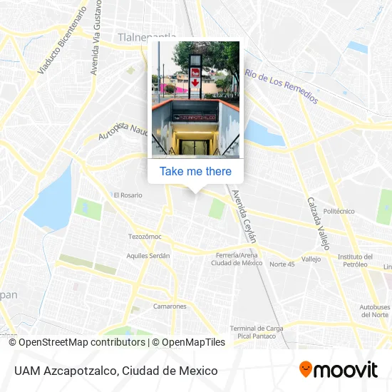 Mapa de UAM Azcapotzalco