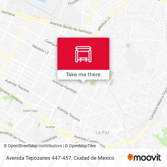 Avenida Tepozanes 447-457 map