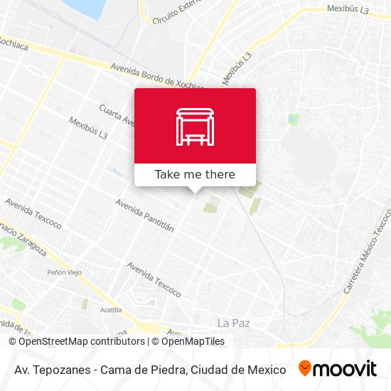 Mapa de Av. Tepozanes - Cama de Piedra